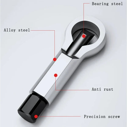 9-27mm Screw Removal Tool - Professional Steel Nut Splitter Kit, Separator & Breaker for Rusty Nuts, Durable Manual Hand Tool