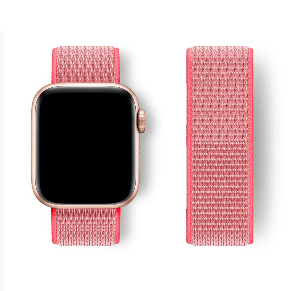 Sport Loop Strap for Apple Watch Band 40mm–49mm – Compatible with Series 3–10, SE & Ultra Adjustable Bracelet