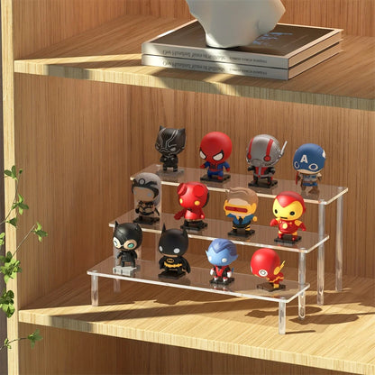 Multi-Layer Acrylic Cake Display Stand – Clear Trapezoidal Rack for Desserts & Cupcakes