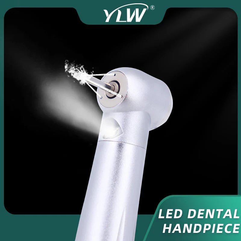 LED Dental Handpiece – High-Speed Push Button with 3 Water Spray, Ceramic Bearings & High Rotation Air Turbine Tip