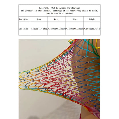 Women’s Sexy Fishnet Long Sleeve Cover-Up Dress – Hollow Out See-Through Bodycon Beachwear Summer Swimwear (QQ653)