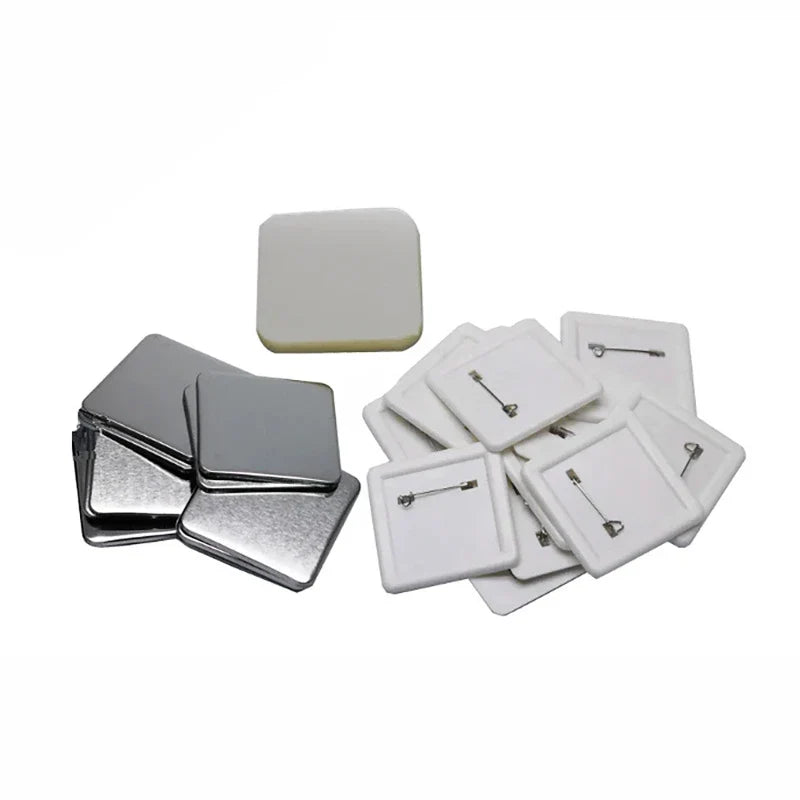 50x50mm Square Badge Press Machine - Rotating Manual for Refrigerator Magnets, Business Gifts, Home & Office Use