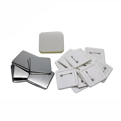 50x50mm Square Badge Press Machine - Rotating Manual for Refrigerator Magnets, Business Gifts, Home & Office Use