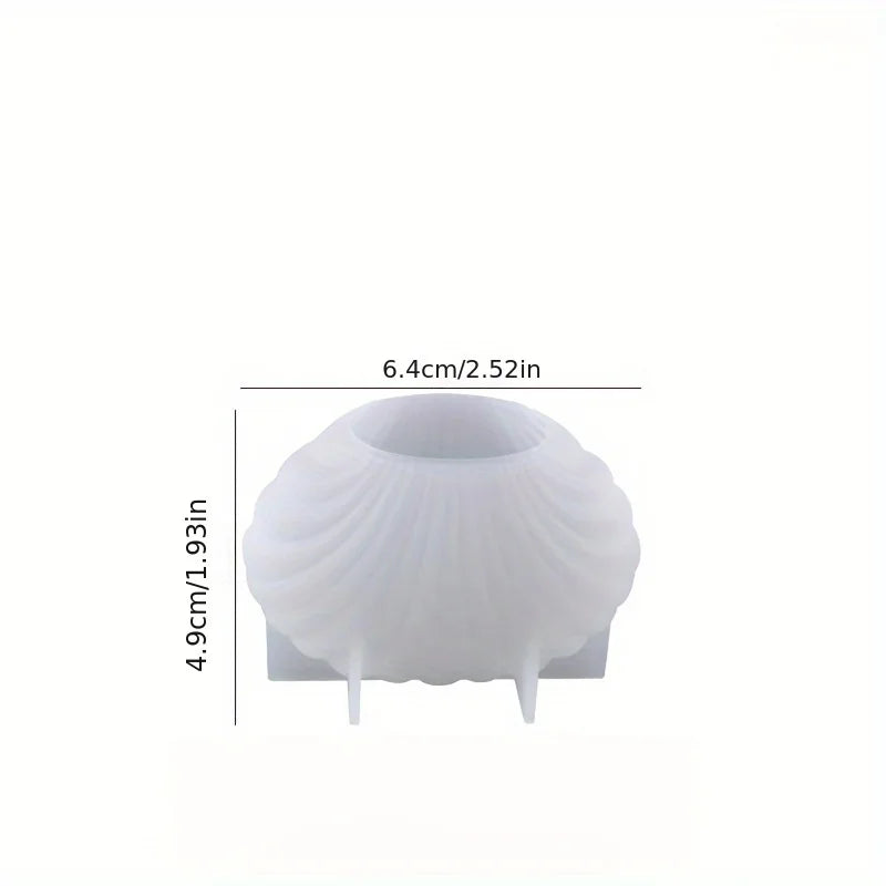 3D Shell Silicone Mold – Scented Candle, Aromatherapy Wax & Clay Crafts DIY Mold