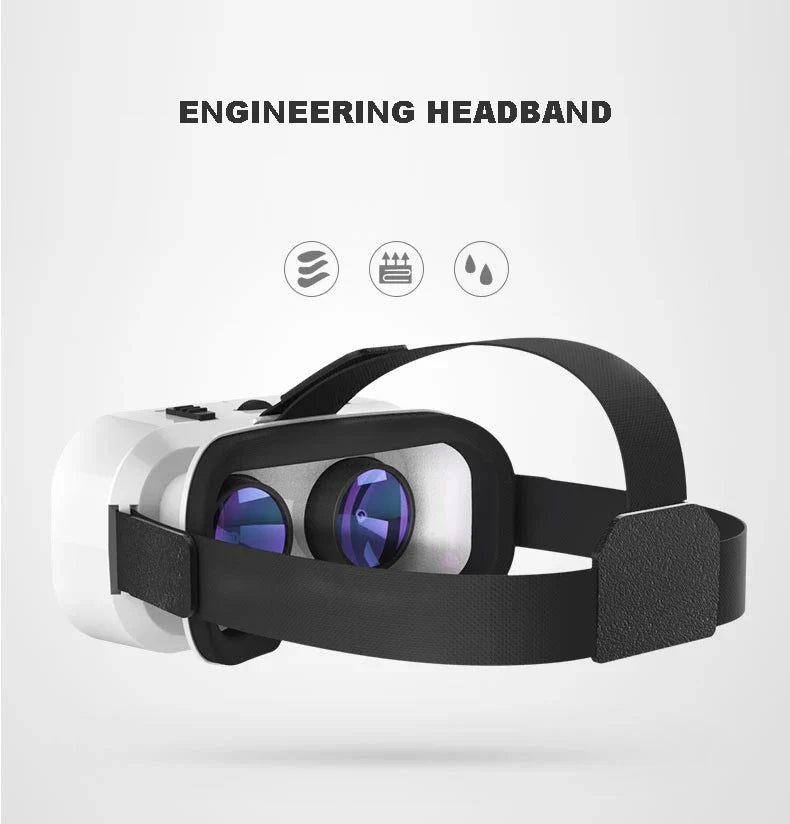 Shinecon 3D VR Headset – Virtual Reality Glasses with Helmet Lenses for Smartphones