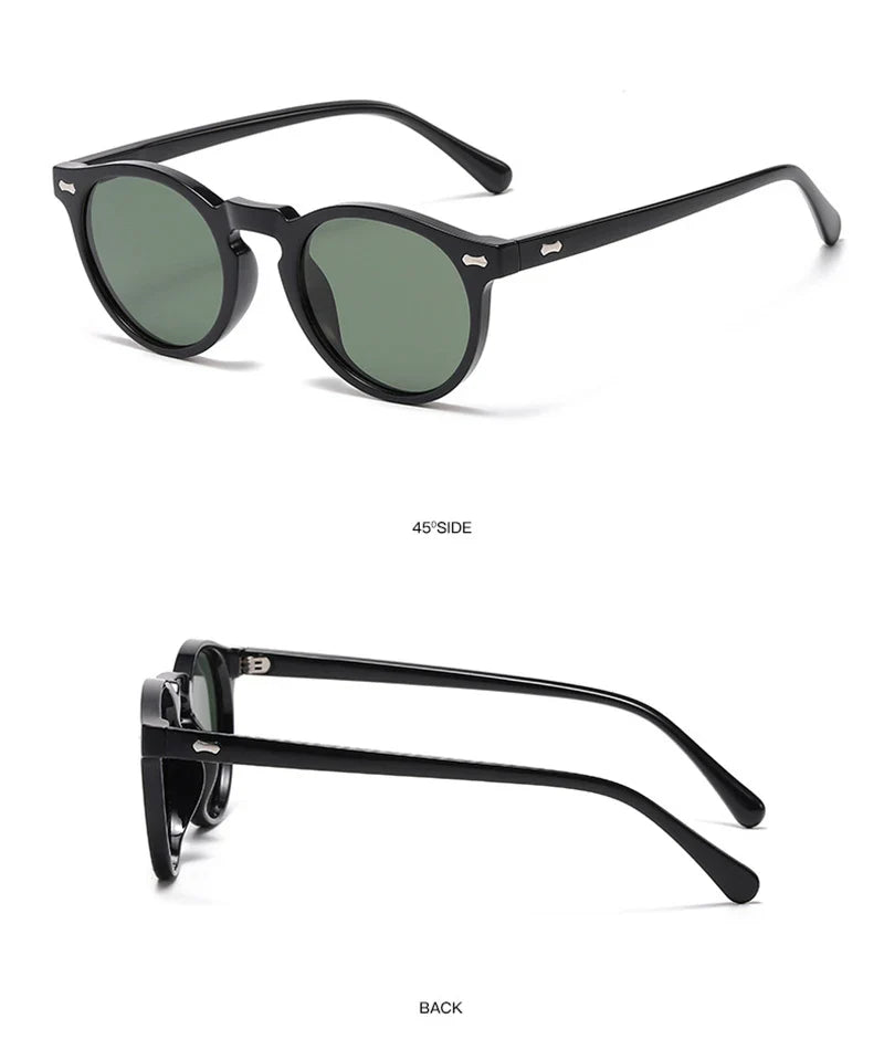 Retro Polarized Sunglasses — Small Round Vintage Shades for Men & Women