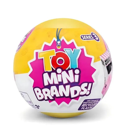 New 5 Surprise Zuru Mini Brands Series 3 – Kittyball Mystery Blind Box Miniature Toys