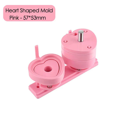 25/32/37/44/58/75mm Badge Maker Molds - DIY Button Press Machine, Interchangeable Die Mould for Round Badge Punching