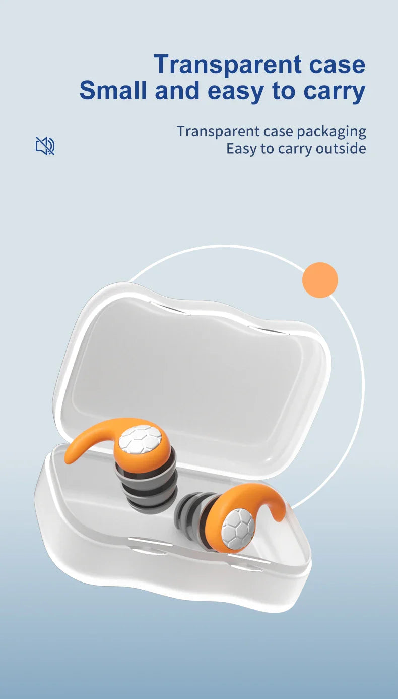 Waterproof Noise Reduction Earplugs – Sleep & Work Ear Protection for Travel, Anti-Noise Earplugs
