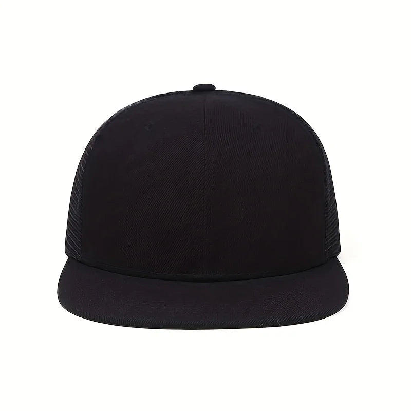 Fashion Mesh Baseball Cap – Camouflage Solid Color Snapback Trucker Hat for Outdoor Sports