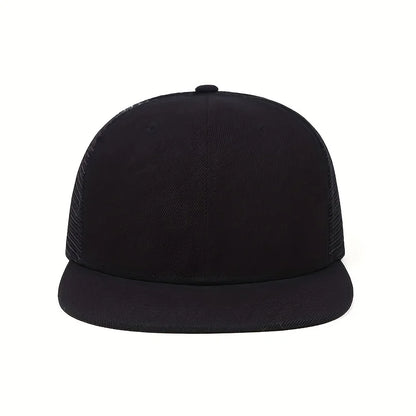 Fashion Mesh Baseball Cap – Camouflage Solid Color Snapback Trucker Hat for Outdoor Sports