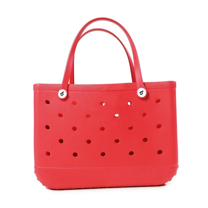 EVA Beach Bag for Women - Waterproof Bogg Rubber Travel Tote, Washable Handbag for Sports, Beach, Market, Pool