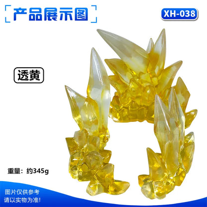 Ice & Whirlwind Flame Special Effects Scene — Luffy, Ace & Bakugou Action Figure Display Toys