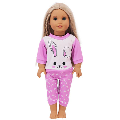 15-Style Doll Pajamas & Nightgowns – Cute Patterns for 18-Inch American & 43cm Born Dolls, Doll Accessories Toy