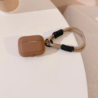 Cute Silicone AirPods Case with Strap — Fits AirPods (1st–4th Gen), AirPods Pro & AirPods Pro 2 (Soft Protective Cover)