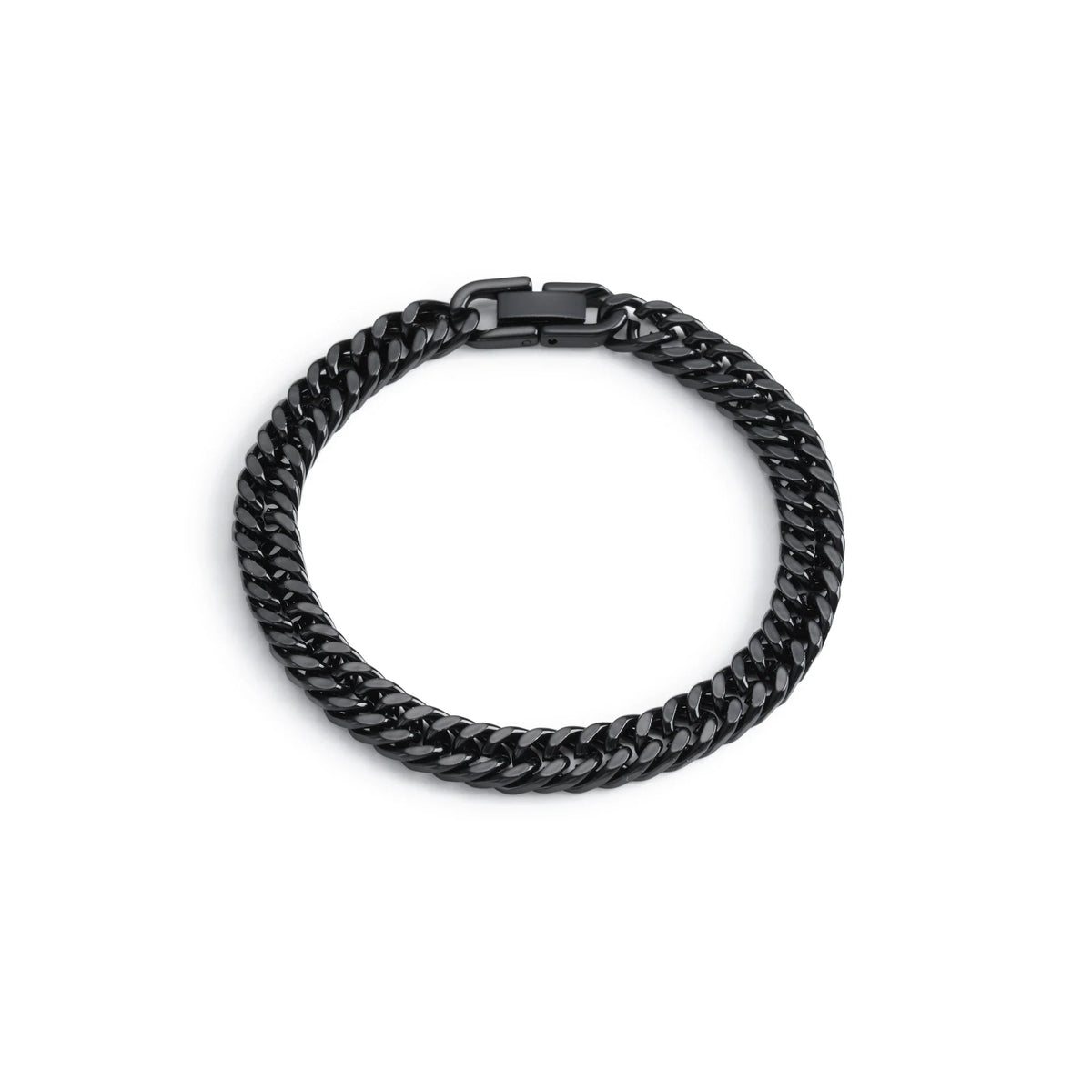 Stainless Steel Fish Scale Bracelet - Double Row Braided Magnetic Buckle Alloy Jewelry