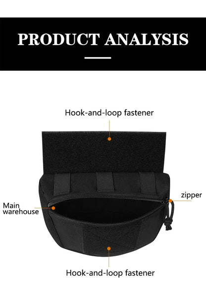 JPC/CPC Tactical Chest Pouch – Large Sub-Pouch MOLLE Expansion for Vest & Lower Belly Storage