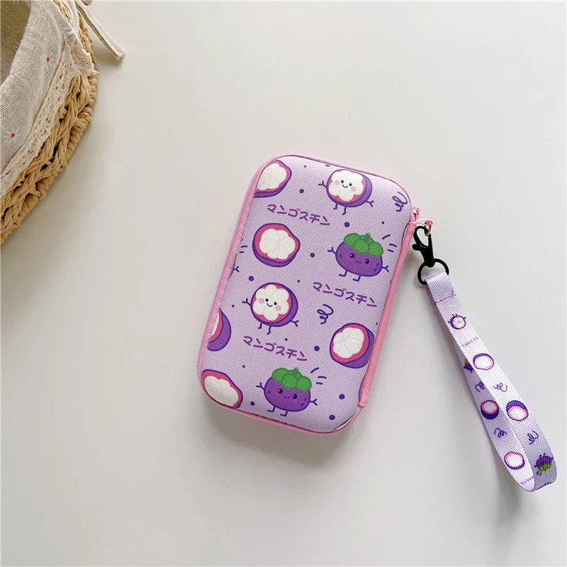 Lanyard Storage Bag Case for R36S/R36H/RG35XX/R36 Ultra/K36 — Protective Handbag Pouch for Video Game Console Accessories