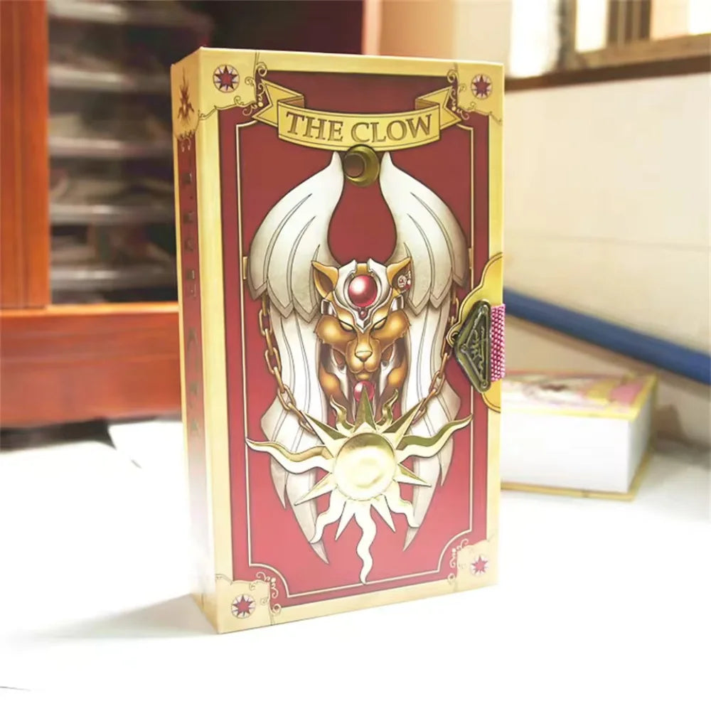 Card Captor Sakura Clow Cards – 60PCS Set with Box, Kinomoto Tarot Magic Book Cosplay Prop Toy