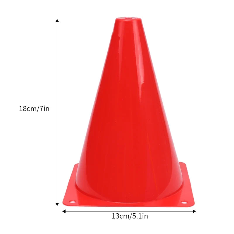 25PCS Colorful Marker Cones - Soccer Football Agility Training Equipment for Sports Practice & Games