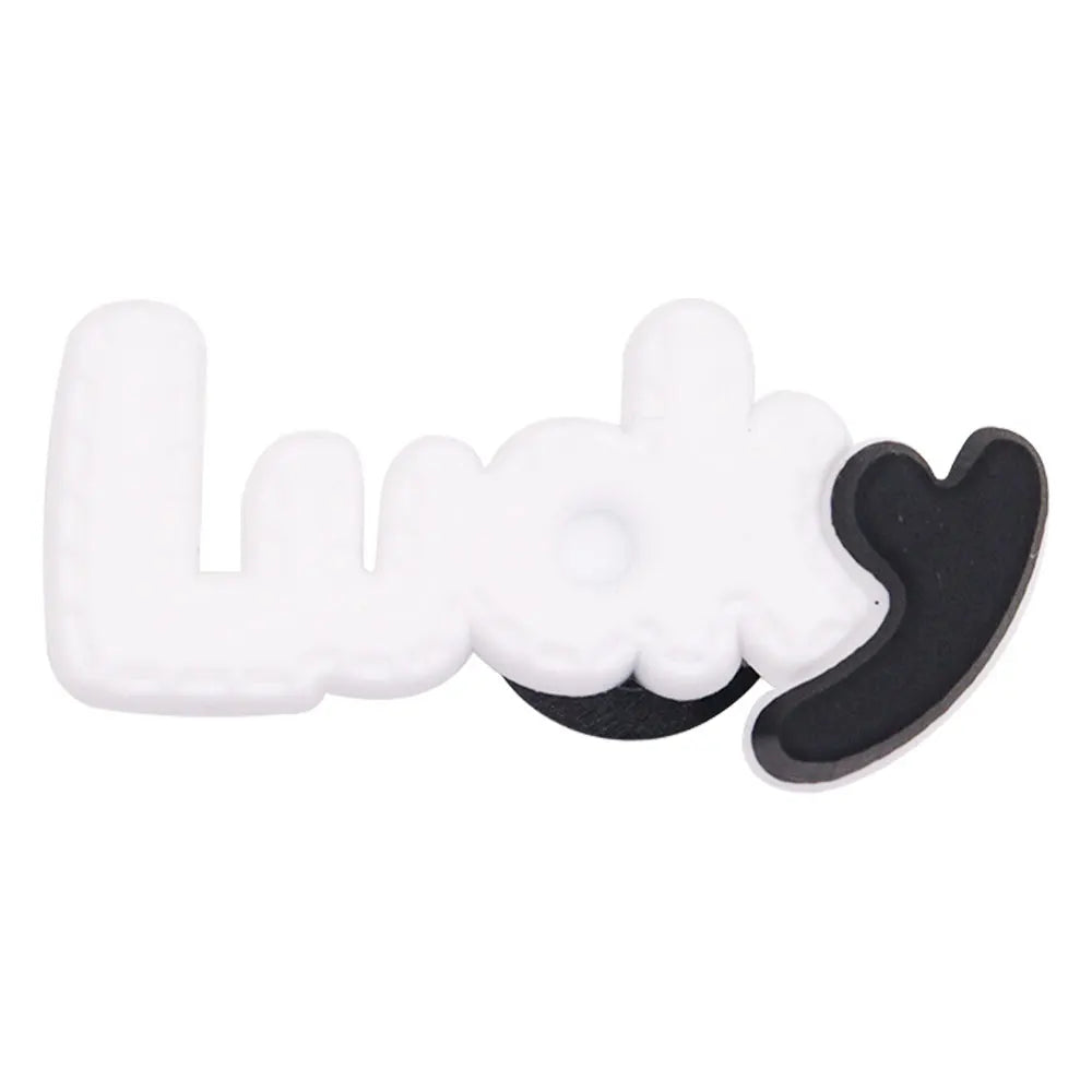 Single PVC Shoe Charm – Kawaii Black Coffee Heart Garden Button for Shoes & Wristbands