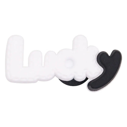Single PVC Shoe Charm – Kawaii Black Coffee Heart Garden Button for Shoes & Wristbands