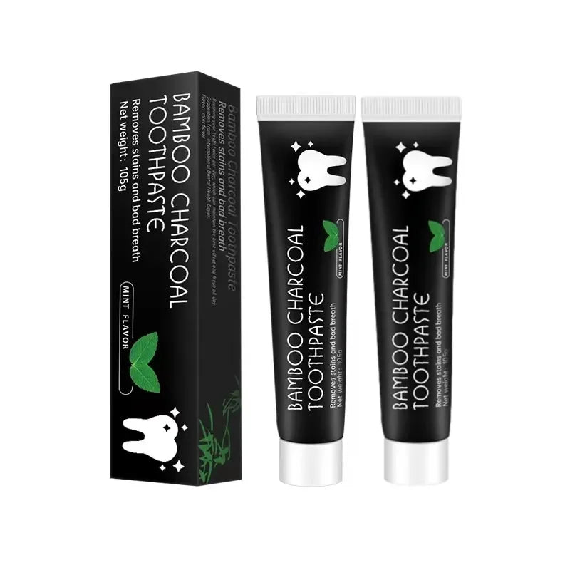 Bamboo Charcoal Toothpaste – Deep Clean, Remove Tooth Stains & Refresh Breath for Healthy Teeth