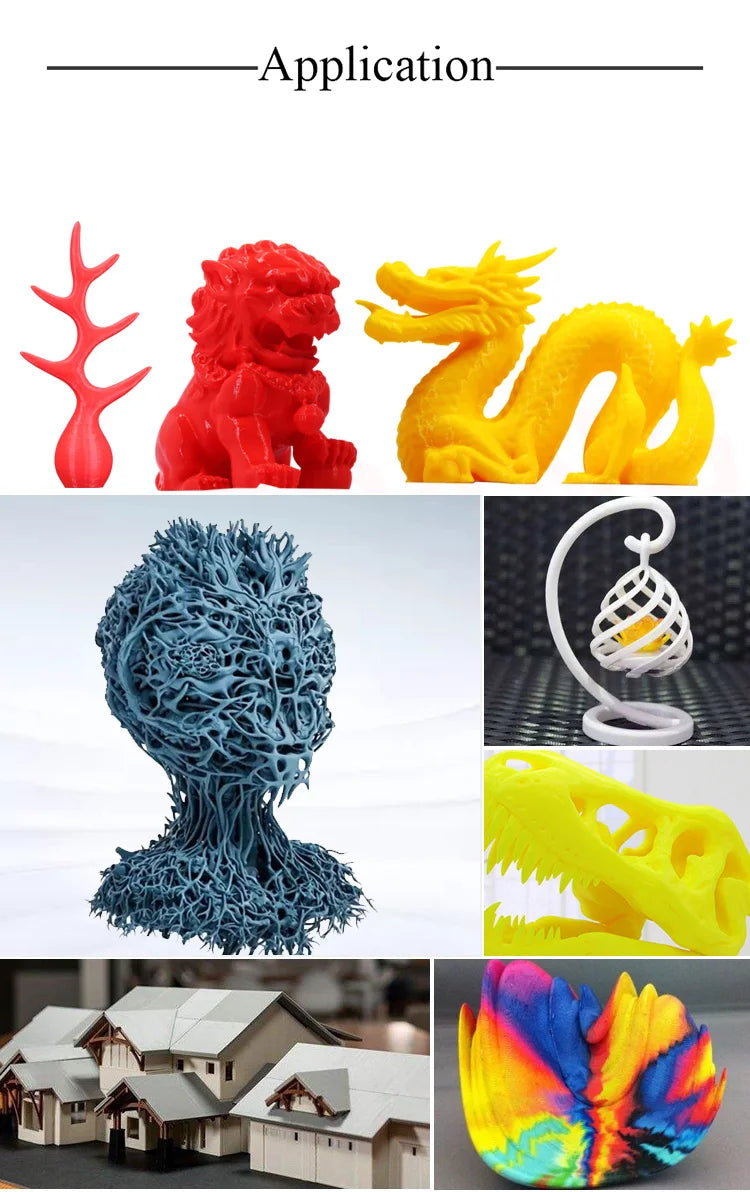 KINGROON 3D Printer Filament 22LBS — 10 Rolls 1KG 1.75mm PETG & PLA, Eco-Friendly Mixed Colors, High Toughness