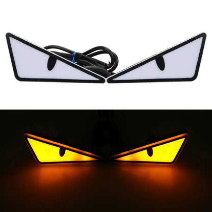 Universal Car LED Devil Eyes Lights - Demon Eye Headlight & Mini Turn Signal Tail Lamp for Cars and Motorcycles