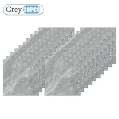 Self-Adhesive Wallpaper Tile Stickers - Waterproof 30x30cm Kitchen & Bathroom Home Decor