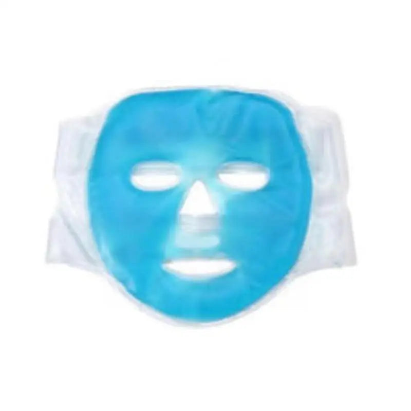 Cold Gel Face Mask — Blue Full-Face Ice Compress for Moisturizing, Relaxation & Facial Care