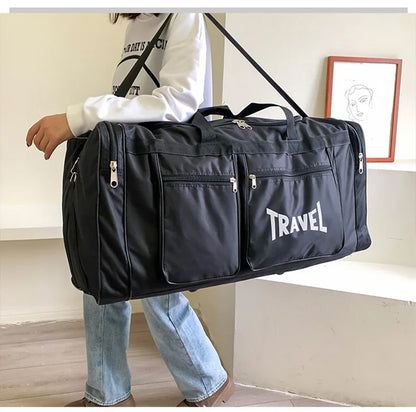 Foldable Travel Bag Y36A – Large Capacity Waterproof Business & Sports Duffel, Wear-Resistant Portable Handbag