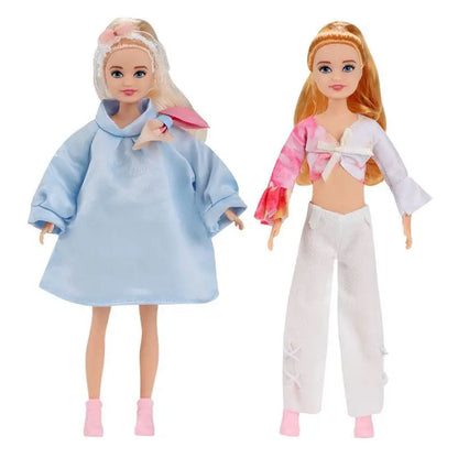 Kawaii 7-Inch Fashion Dolls for Little Girls – 23cm Female Figures for DIY Playhouse, Baby Toys & Gift