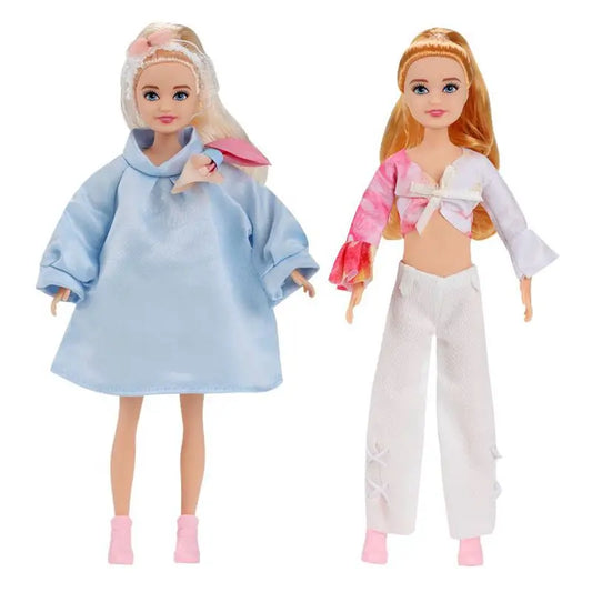 Kawaii 7-Inch Fashion Dolls for Little Girls – 23cm Female Figures for DIY Playhouse, Baby Toys & Gift