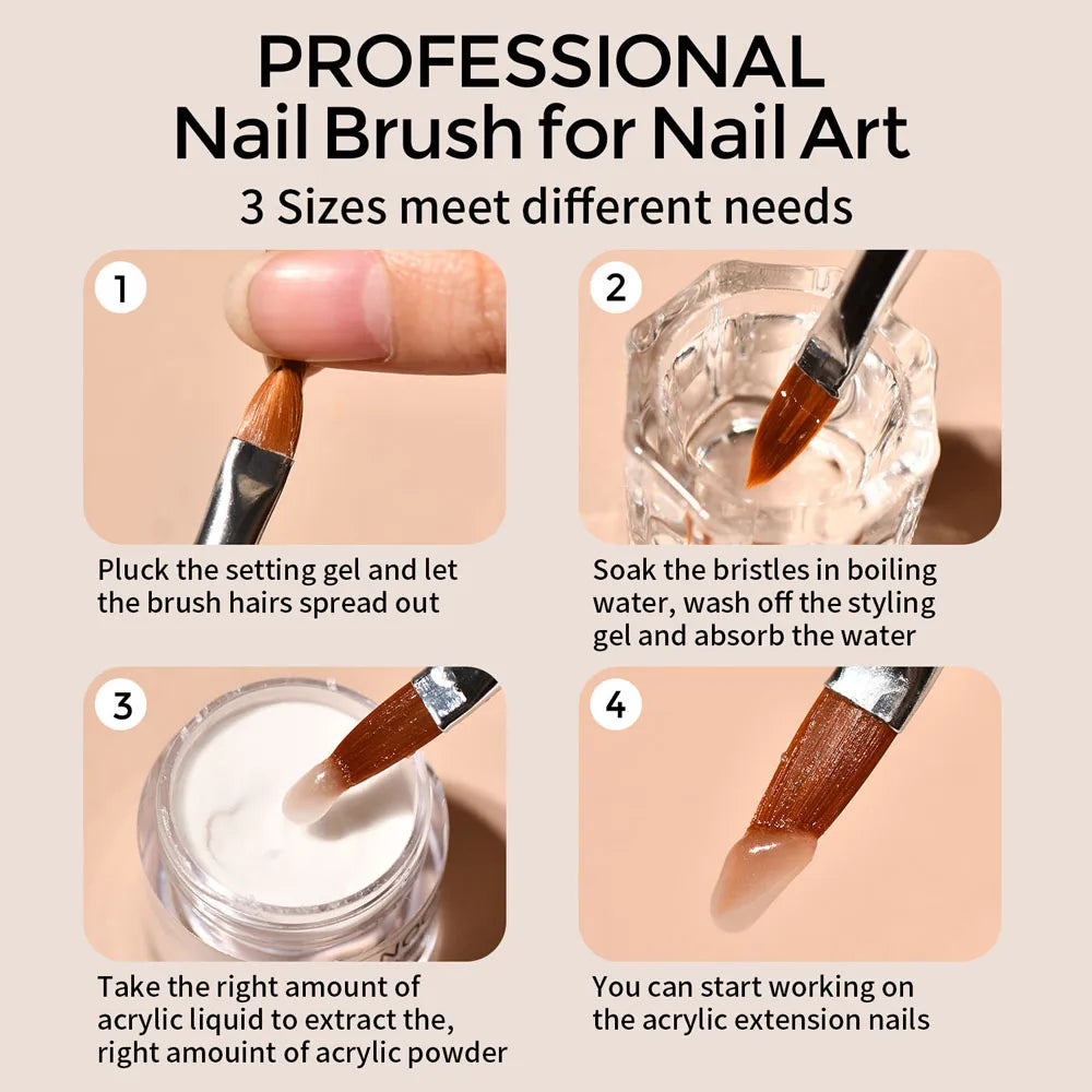 50g/100g Bulk Nude Acrylic Powder - 4-in-1 Solid Crystal Colors for Nail Extension, Dipping & Engraving, Acrylic Monomer