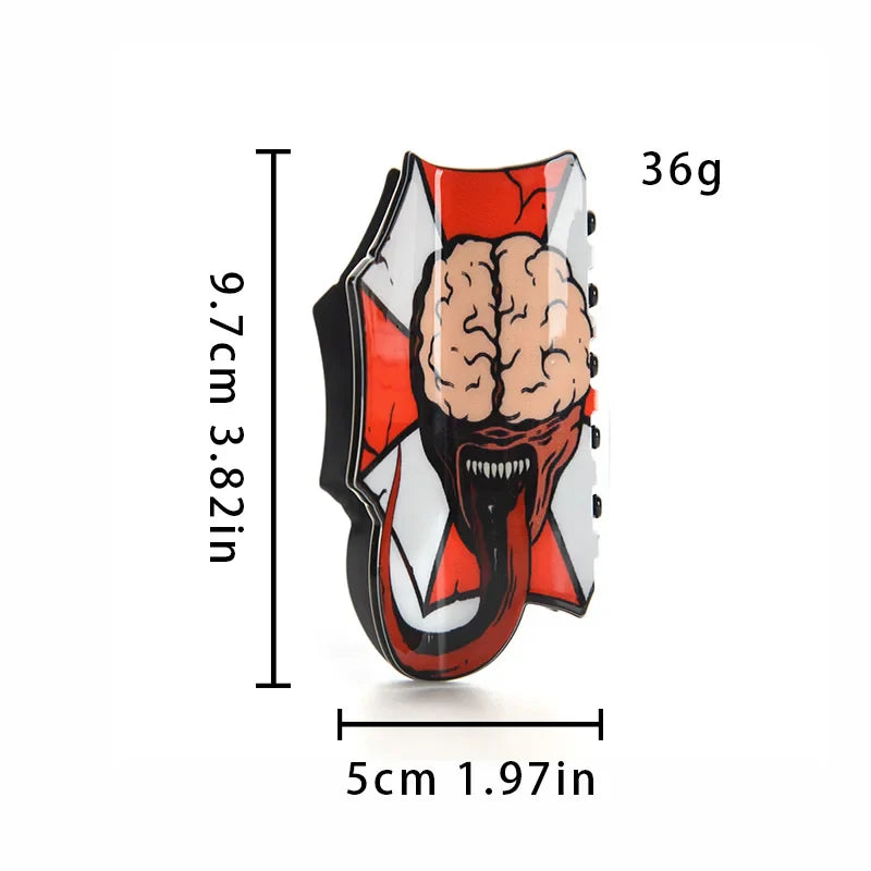 Muweordy Horror Series Hair Claw | Halloween Clown Crab Hair Clip for Women