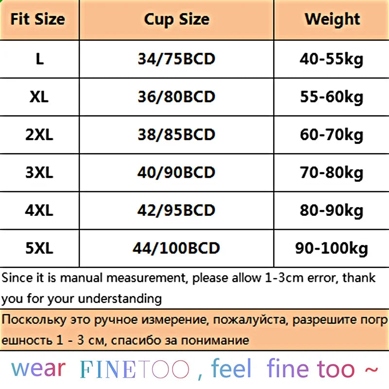 Women’s Lace Perspective Bralette — Push-Up Ice Silk Deep V Bra, Sexy Lingerie Top, Plus Size L–5XL Mom’s Underwear