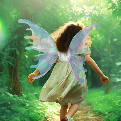 Moving Luminous Music Elf with Butterfly Wings – Indoor/Outdoor Back Decoration Toy Gift (No Battery Included)"