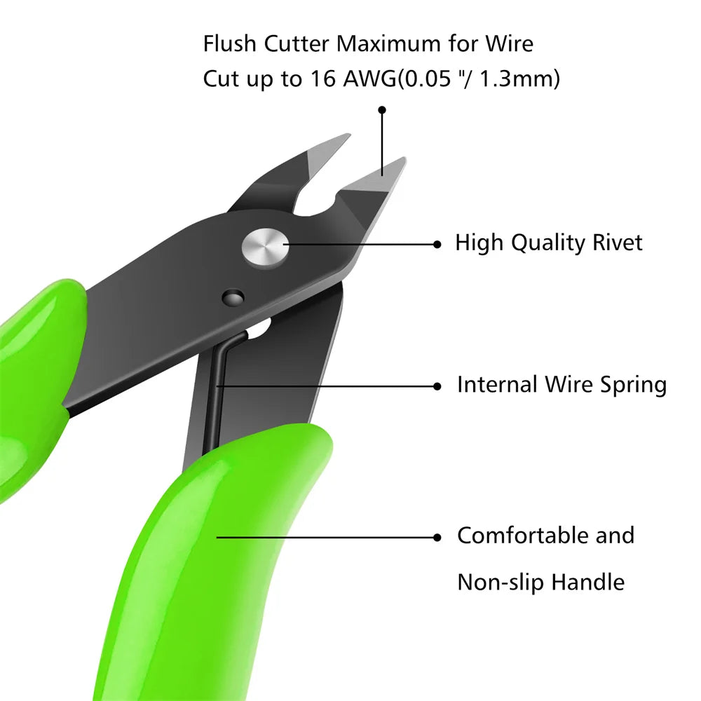 Universal Multi-Functional Pliers – Stainless Steel Electrical Wire Cutters, Side Snips & Flush Nipper Hand Tool