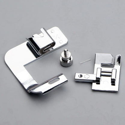 Sewing Machine Rolled Hem Presser Foot - 9mm 13mm 19mm 25mm Multi-Size Sewing Accessory