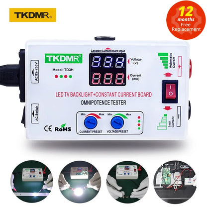 TKDMR 0-330V Smart-Fit Voltage Tester – Manual Adjustable TV LED Backlight & Current Control for LED Lamp Beads