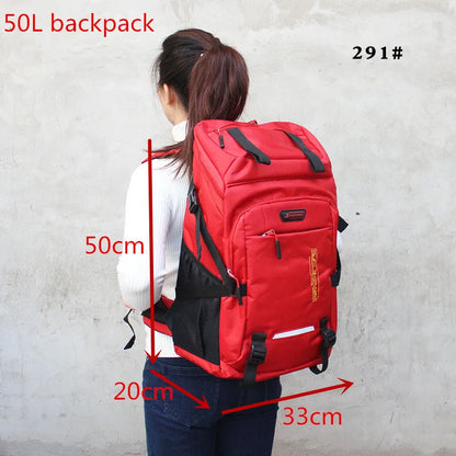 80L/50L Outdoor Hiking Backpack for Men & Women – Travel, Camping, Climbing, School Rucksack Bag