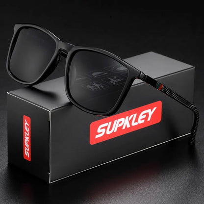SUPKLEY Polarized Sports Sunglasses for Men – Lightweight Comfortable Square Sun Glasses with Original Case