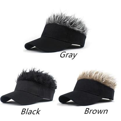 Spiked Wig Hat - Unisex Funny Hair Baseball Cap for Outdoor Sun Protection, Hip-Hop & Dance