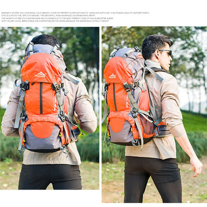 50L Hiking & Camping Backpack — Waterproof Multi-Function Trekking Bag for Women & Men