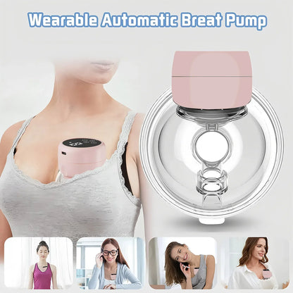 Wearable Electric Breast Pump — Portable Hands-Free Silent Breast Milk Extractor & Collector, 1PCS
