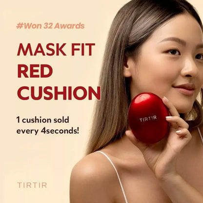 TIRTIR Cushion Foundation – High Coverage Compact Makeup, Original Korean Beauty Covering Cushion