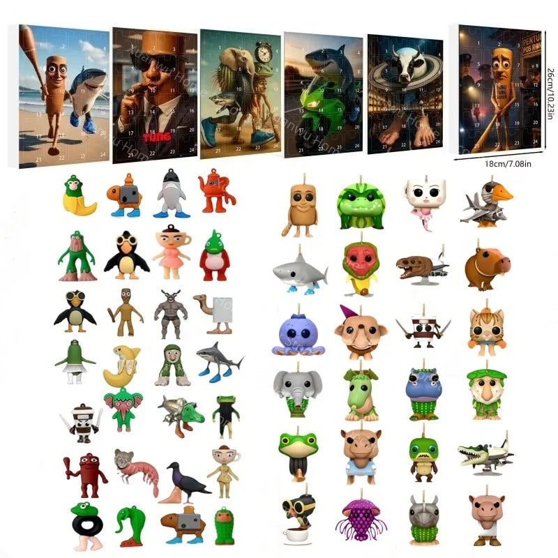 2025 Italian Brainrot Advent Calendar – Tung Tung Sahur Tralalero 24-Day Christmas Countdown Gift