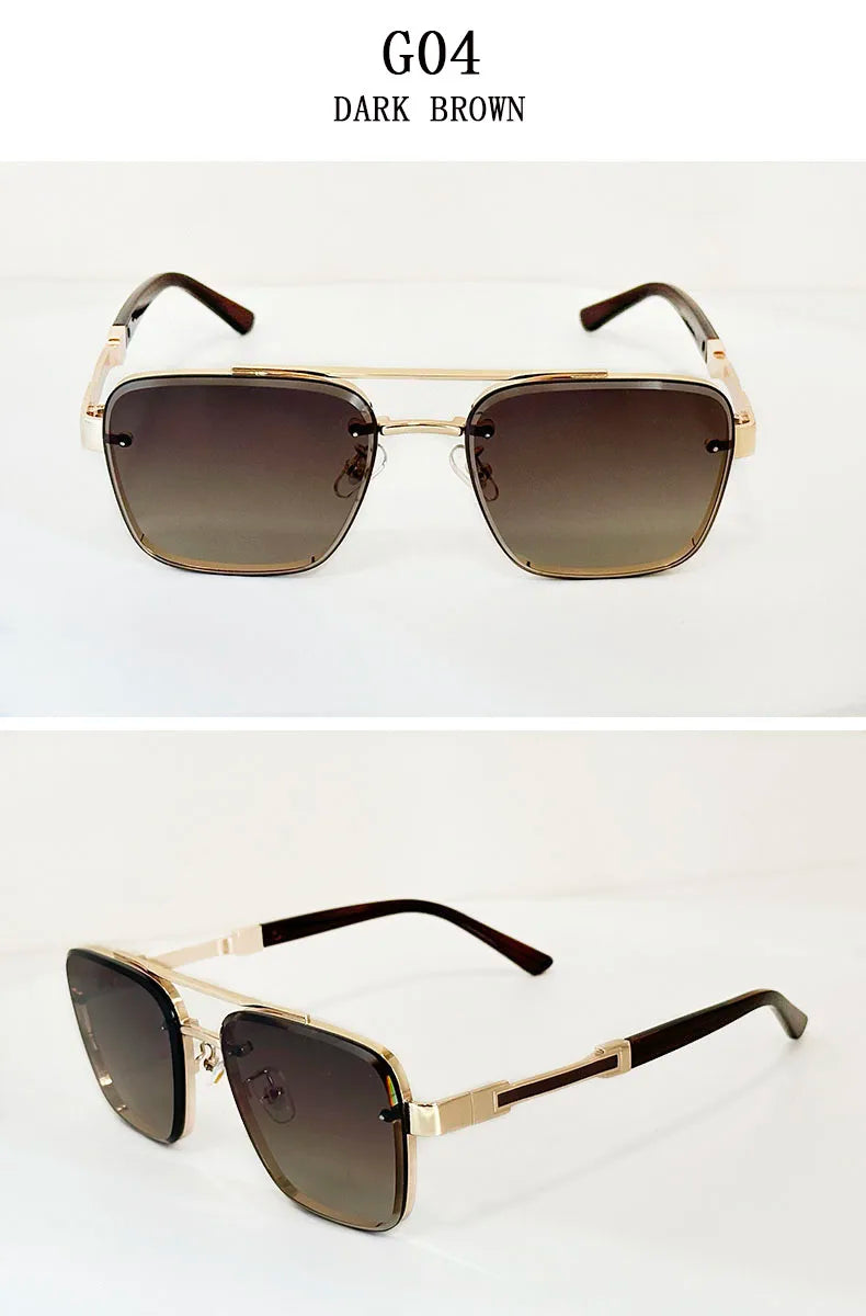 Luxury Square Sunglasses — Vintage Unisex Fashion Shades with UV Protection for Men & Women