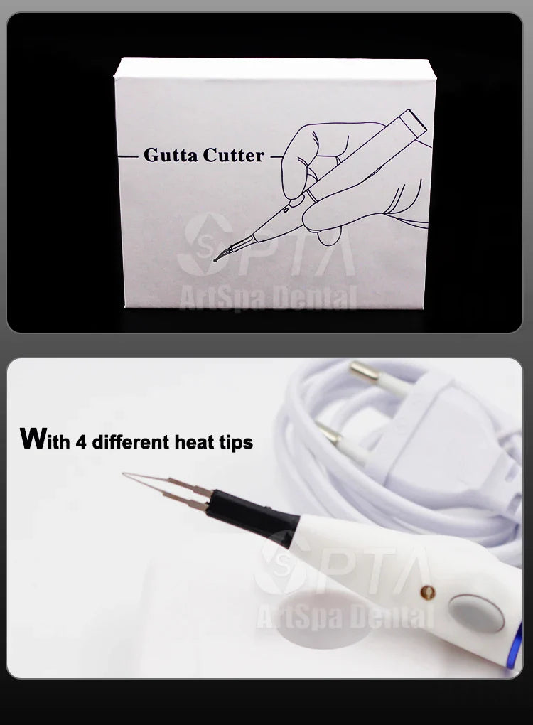 Dental Endo Gutta Percha Cutter with 4 Tips – Teeth Whitening & Oral Hygiene Dental Equipment